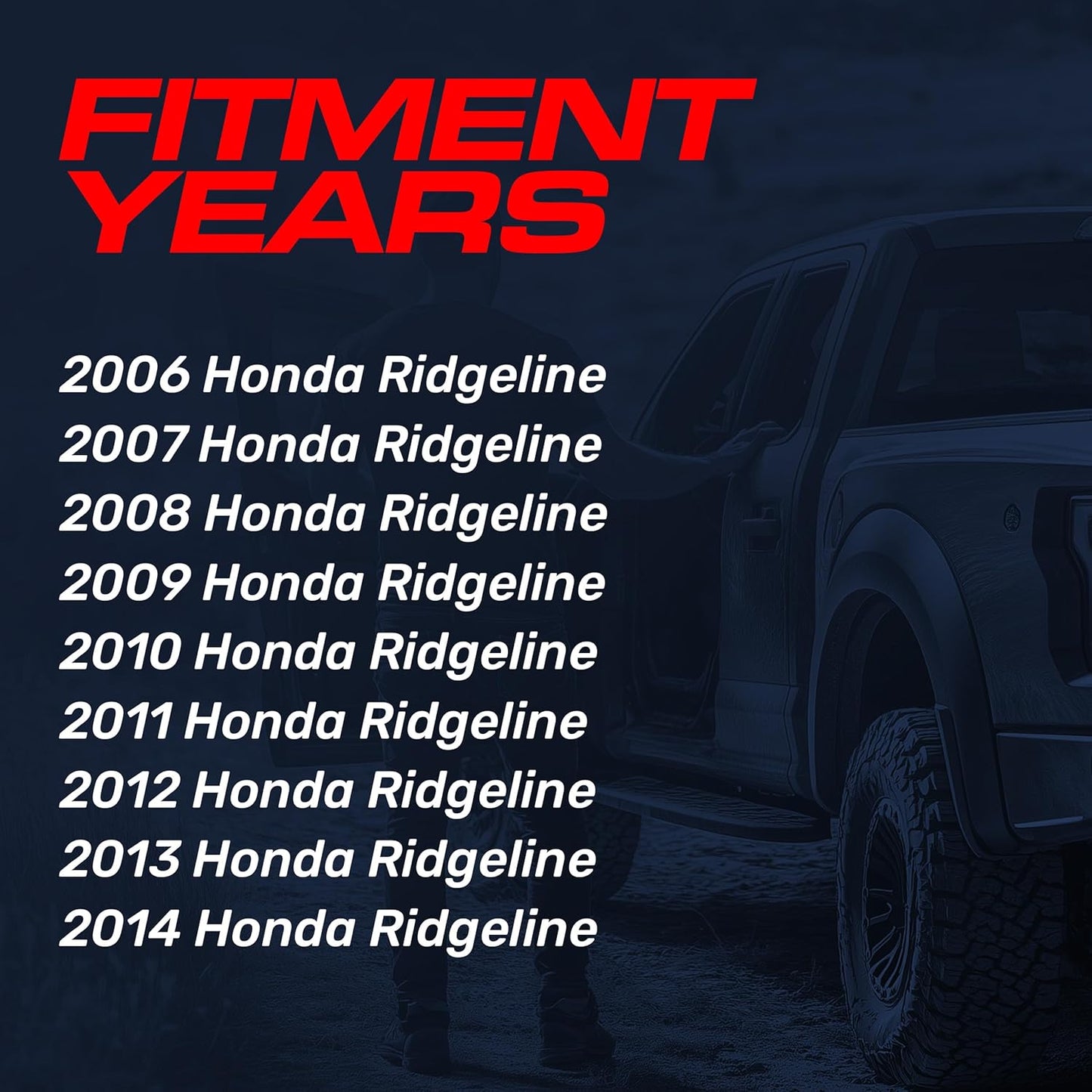 Master Tailgaters Black Tailgate Handle with Backup Camera Replacement for Honda Ridgeline (2006-2014) | IP68 Waterproof | Parking Grid Lines Available | Easy to Install