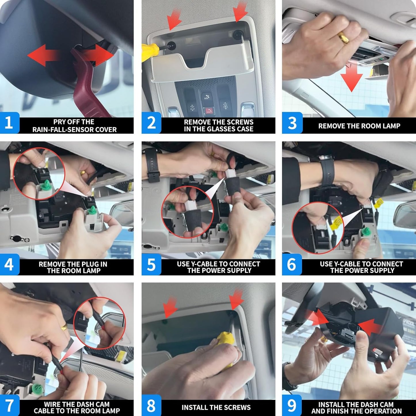 Front 4K & Rear 1080P Dash Cam for Honda HR-V 2023 2024 2025 2026(Black) Sport LX EX-L (Gen3),Easy Installation,OEM-Style,Collision Detection,Loop Recording,WiFi & App,128G Card