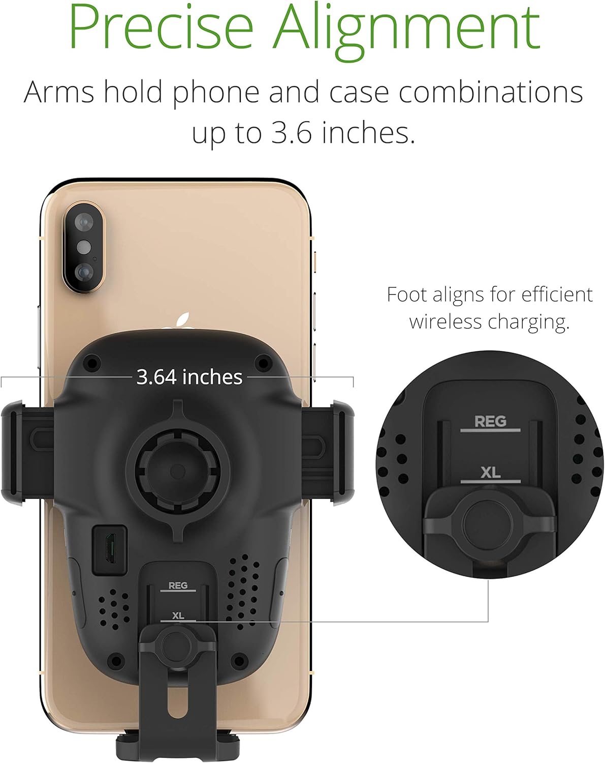iOttie Auto Sense Qi Wireless Car Charger - Automatic Clamping Wireless Charging CD Slot & Air Vent Phone Mount Combo for Google Pixel, iPhone, Samsung Galaxy, Huawei, LG, and other Smartphones