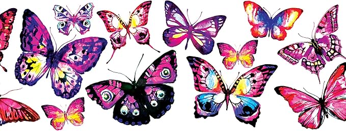 Tervis Butterfly Passion Made in USA Double Walled Insulated Tumbler Travel Cup Keeps Drinks Cold & Hot, 16oz Mug, Classic