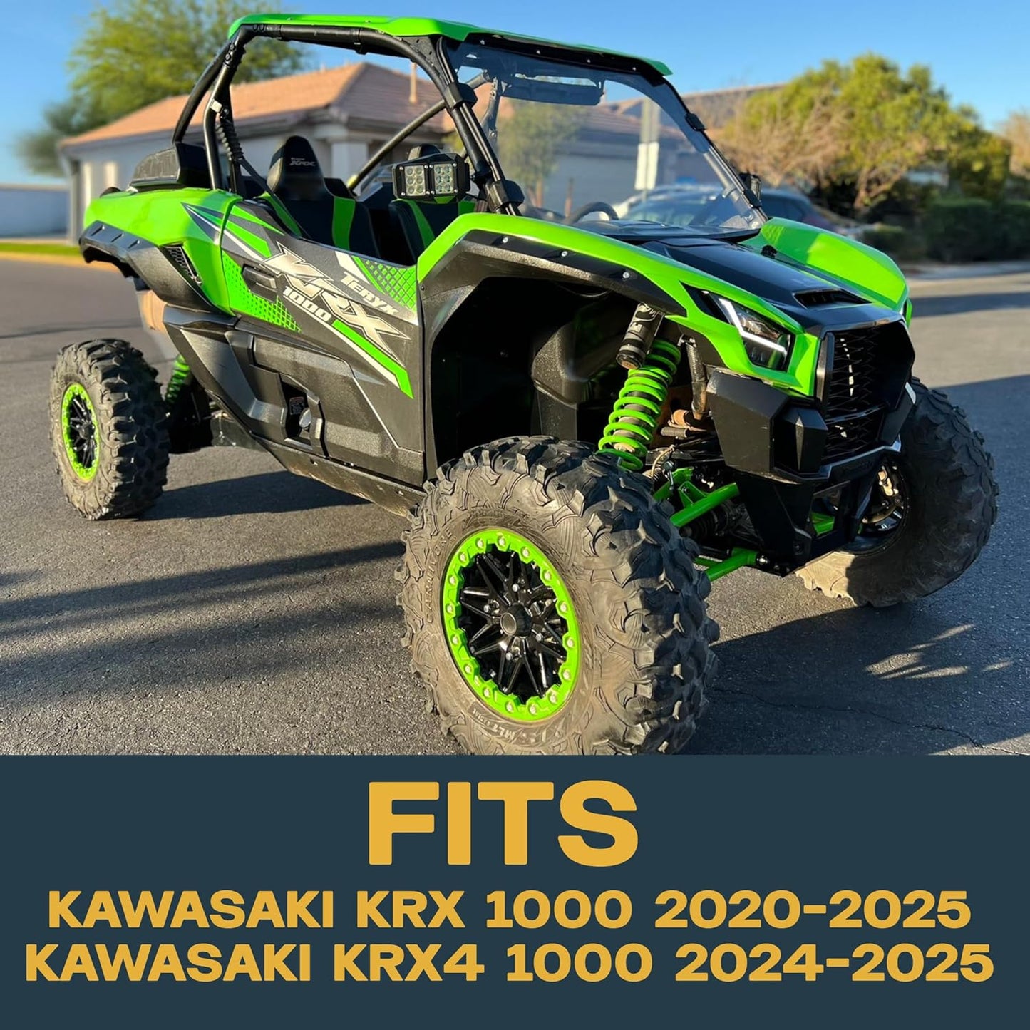 Extra Thick Ceramic Brake Pad Set fits Kawasaki KRX/KRX4 1000 2020-2025 Front & Rear (Extra Thick)