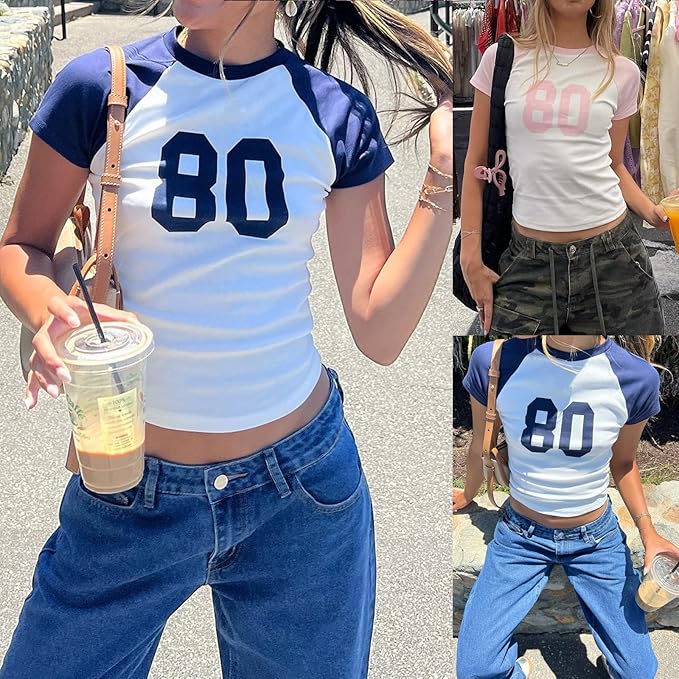 Y2k Graphic Baby Tees for Women Funny Kitten Shirt Tops Aesthetic Fairy Grunge Crop Top 90s 2000s Vintage Clothing