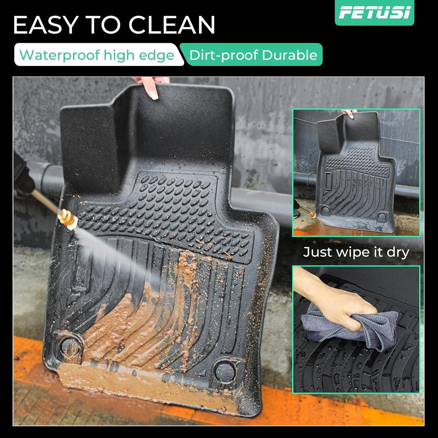 Floor Mats & Cargo Liner Set Custom Fit for Mazda CX-70,CX 70 PHEV 2025 All Weather Protection for Car Mats Anti-Slip TPE Odorless Floor Liners Mazda CX-70 Accessories Waterproof Trunk Mat, Black