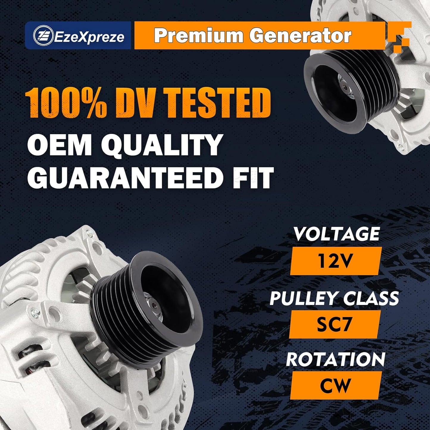 Ezexpreze 13988 New Alternator Compatible with Dodge Durango 5.7L V8 2004-2006 RAM 1500/2500/3500 PICKUP 5.7L V8 2003-2006 421000-0210 160Amp ER