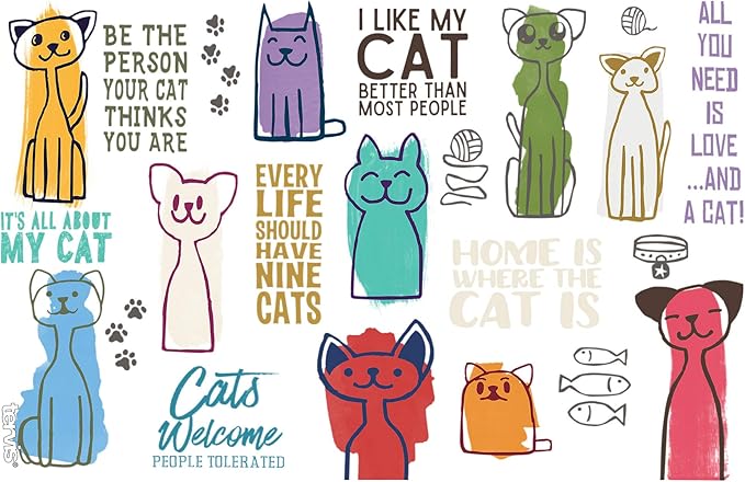 Tervis Cat Sayings Made in USA Double Walled Insulated Tumbler Travel Cup Keeps Drinks Cold & Hot, 16oz, Classic
