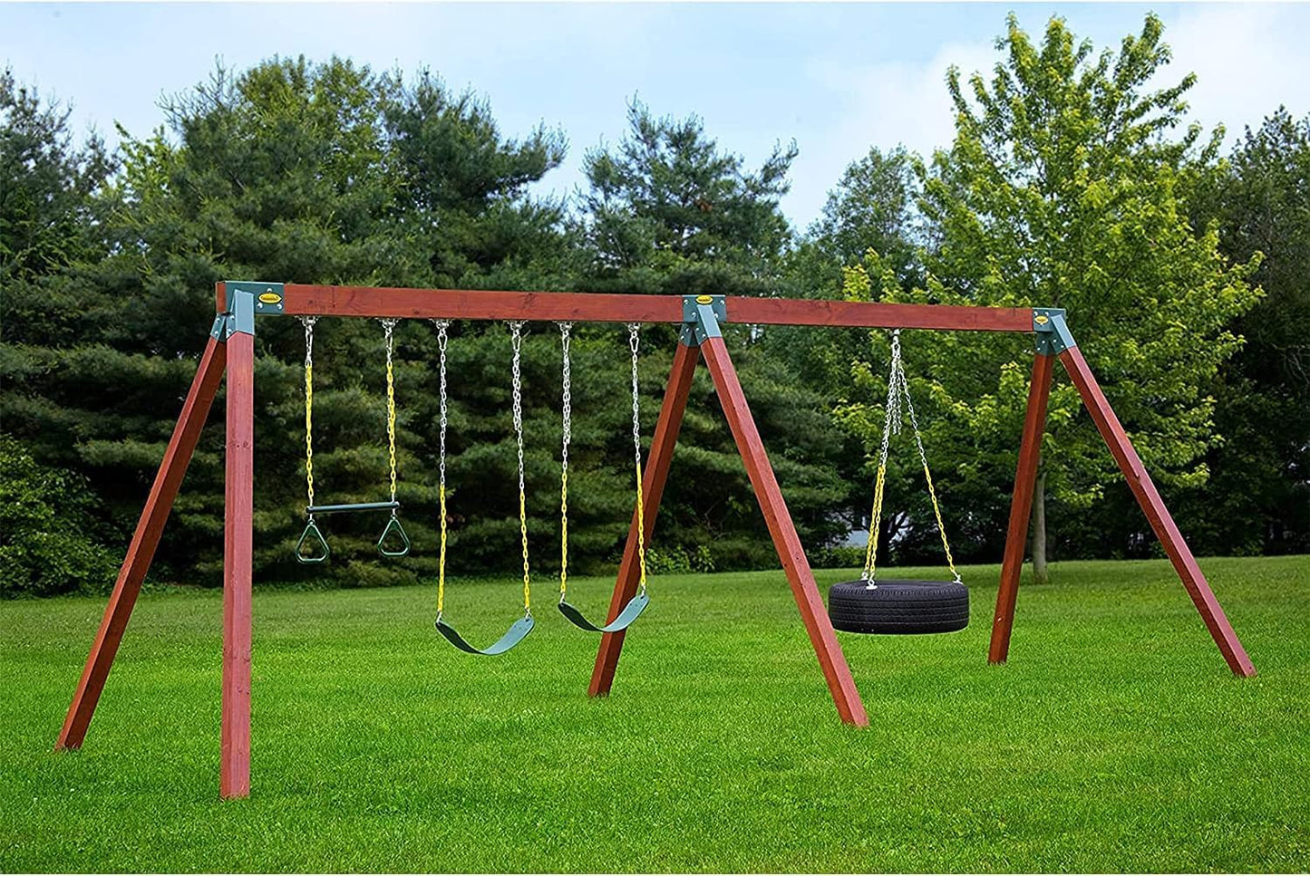 Easy 1-2-3 90° A-Frame Swing Set Bracket Heavy Duty for Ez, Simple Install - DIY Swing Set Parts