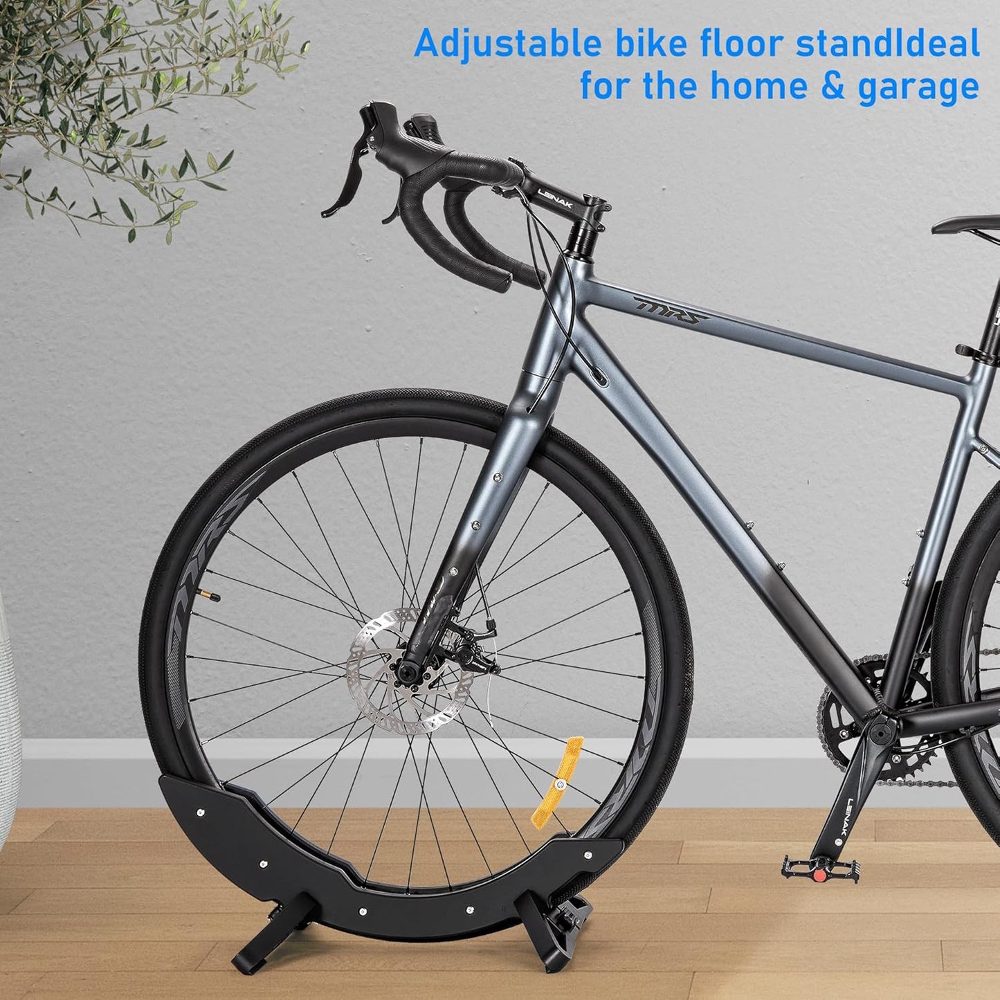 CXWXC Bike Floor Stand - Bicycle Parking Stand Fit 16"-29" Wheel, Adjustable Bike Floor Rack Stand for all 30-80mm Wide Tires