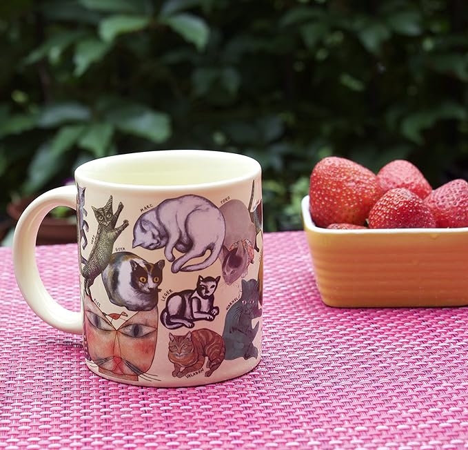 The Unemployed Philosophers Guild Artistic Cat Mug - Featuring Cats and Kittens from Famous Paintings Throughout Art History, Comes in a Fun Gift Box, 12 oz.