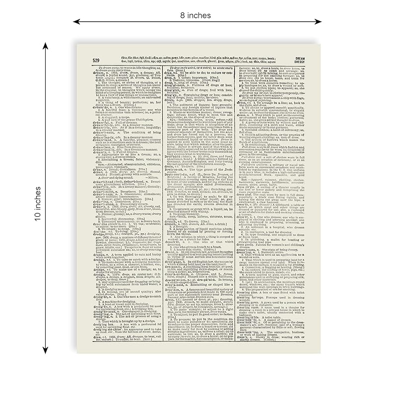 Vintage Anatomy Illustration Art, Dictionary Print, Antique Wall Art Home Decor, Modern Boho, Medical Posters, Farmhouse Decoration 8x10 Inches, Ready To Frame (Heart with Crystals #2)