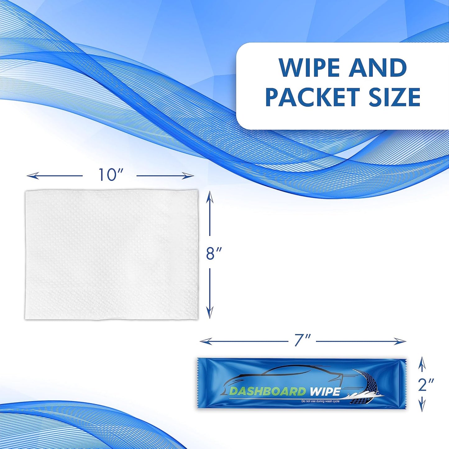 Diamond Wipes Car Wash Wipes with Refreshing Lemon Scent, Pack of 1000 Individually Wrapped Wipes, Dashboard Car Accessories Travel Essentials