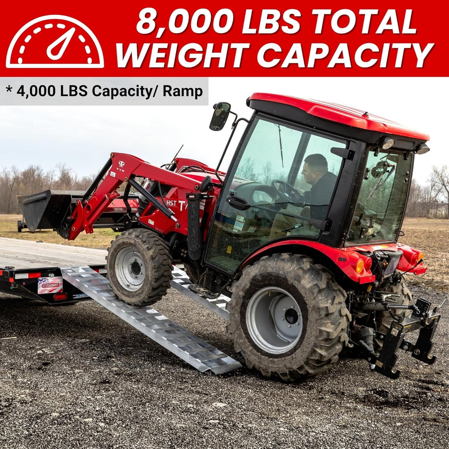 GEN-Y Hitch Heavy Duty Aluminum Ramps 8K Capacity (14' Pair)