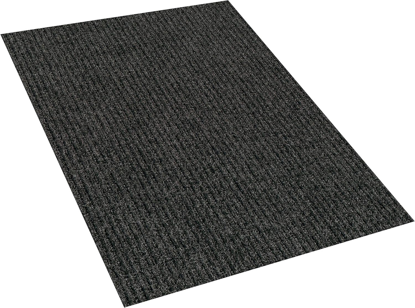 Heavy Duty Durable All Weather Indoor/Outdoor Non Slip Entrance Mat Rugs and Runners for Office Business Building Home Garage Front Door (4' x 6', Charcoal)